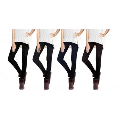 TRADE SHOP TRAESIO Trade Shop - Set 4 Leggings Fantasia Ethnic Donna Effetto Termico Interno Felpato Elastico - TRADE SHOP TRAESIO Trade Shop - Set 4 Leggings Fantasia Ethnic Donna Effetto Termico Interno Felpato Elastico -