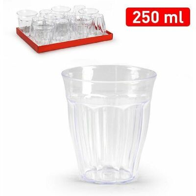 TRADE SHOP TRAESIO Trade Shop - Set 6 Pezzi Bicchieri Bicchiere Da Acqua In Plastica Trasparente 250 Ml 1138506 - TRADE SHOP TRAESIO Trade Shop - Set 6 Pezzi Bicchieri Bicchiere Da Acqua In Plastica Trasparente 250 Ml 1138506 -