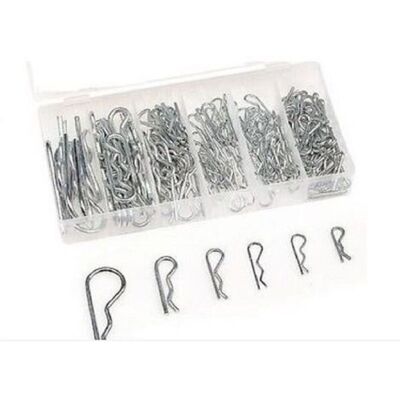 TRADE SHOP TRAESIO Trade Shop - Set Di Coppiglie Perni Fermi Di Sicurezza Varie Misure 150 Pezzi In Box - TRADE SHOP TRAESIO Trade Shop - Set Di Coppiglie Perni Fermi Di Sicurezza Varie Misure 150 Pezzi In Box -