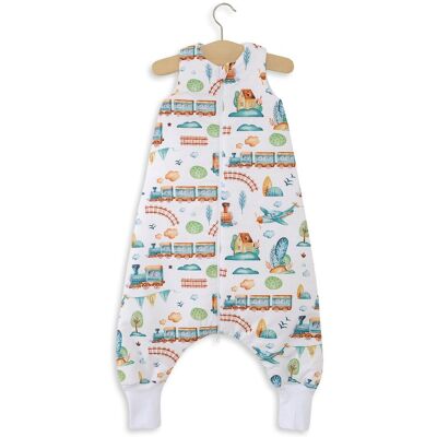 OEM Saco De Dormir Para Bebé Con Piernas, De Algodón, Aislante, Talla L, De 9 A 24 Meses, Tog 2.5 - Tren Turquesa OEM Saco De Dormir Para Bebé Con Piernas, De Algodón, Aislante, Talla L, De 9 A 24 Meses, Tog 2.5 - Tren Turquesa