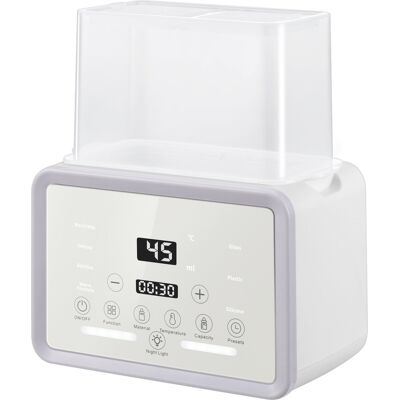 OEM Calentador De Biberones Para 2 Biberones, Blanco – Calentador De Biberones 4 En 1 Con Esterilizador Y Control De Temperatura, Calentador De Comida Para Bebé Para Calentar Y Descongelar, Gris - Blanco OEM Calentador De Biberones Para 2 Biberones, Blanco – Calentador De Biberones 4 En 1 Con Esterilizador Y Control De Temperatura, Calentador De Comida Para Bebé Para Calentar Y Descongelar, Gris - Blanco