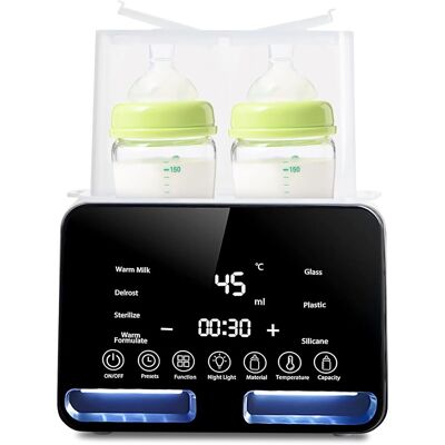 OEM Calentador De Biberones Multifuncional, Calentador De Biberones Digital Portátil, Esterilizador De Biberones, Calentador De Biberones Eléctrico Rápido, Control Inteligente De Temperatura Para Bebés Y OEM Calentador De Biberones Multifuncional, Calentador De Biberones Digital Portátil, Esterilizador De Biberones, Calentador De Biberones Eléctrico Rápido, Control Inteligente De Temperatura Para Bebés Y