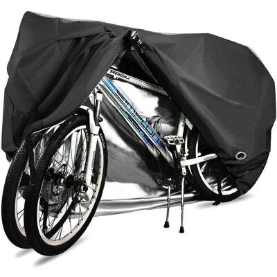 OEM Funda Para Bicicleta De Montaña Y Carretera, Impermeable, Transpirable, 210d, Para 2 Bicicletas, Con Ojales De Bloqueo Y Protección Para Exteriores. OEM Funda Para Bicicleta De Montaña Y Carretera, Impermeable, Transpirable, 210d, Para 2 Bicicletas, Con Ojales De Bloqueo Y Protección Para Exteriores.