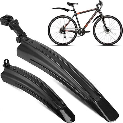 OEM Guardabarros Universales Para Bicicleta (2 Unidades),aptos Para Bicicletas De Montaña Con Ruedas De 20,22,24,26 Y 27 Pulgadas OEM Guardabarros Universales Para Bicicleta (2 Unidades),aptos Para Bicicletas De Montaña Con Ruedas De 20,22,24,26 Y 27 Pulgadas
