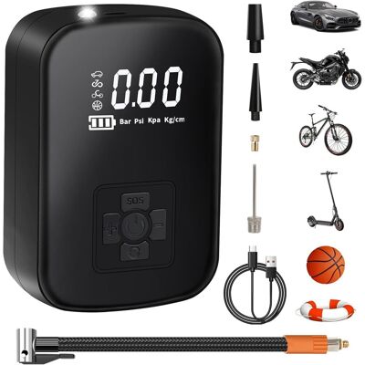 OEM Compresor De Aire Portátil, Minibomba De Aire Eléctrica De 3600 Mah, Bomba De Bicicleta Eléctrica De 150 Psi Con Pantalla Lcd Digital, 4 Modos, Inflador De Neumáticos Recargable Para Bicicletas, Motoc OEM Compresor De Aire Portátil, Minibomba De Aire Eléctrica De 3600 Mah, Bomba De Bicicleta Eléctrica De 150 Psi Con Pantalla Lcd Digital, 4 Modos, Inflador De Neumáticos Recargable Para Bicicletas, Motoc