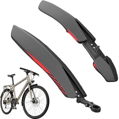 OEM Guardabarros Para Bicicleta,guardabarros Trasero Y Protección Para Bicicletas De Montaña De 24,26 Y 27,5 Pulgadas,negro Y Rojo OEM Guardabarros Para Bicicleta,guardabarros Trasero Y Protección Para Bicicletas De Montaña De 24,26 Y 27,5 Pulgadas,negro Y Rojo