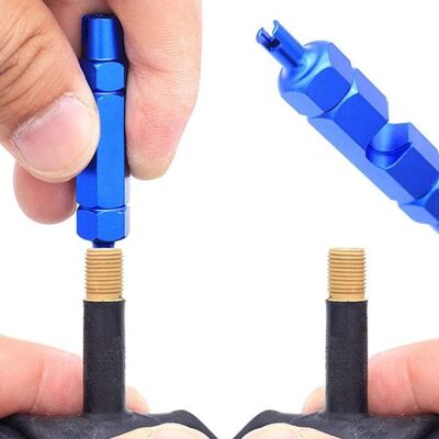 OEM Allecto,herramienta Para Extraer El Núcleo De La Válvula De Bicicleta,para Válvulas Presta Y Schrader,azul,accesorio Para Bicicleta OEM Allecto,herramienta Para Extraer El Núcleo De La Válvula De Bicicleta,para Válvulas Presta Y Schrader,azul,accesorio Para Bicicleta