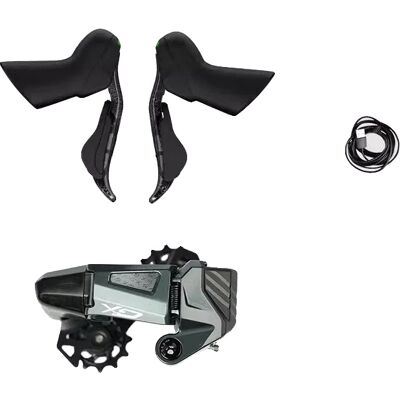 OEM Grupo De Componentes Para Bicicleta De Gravel, Cambio Electrónico, 7-13 Velocidades, Plato Único, Frenos De Disco Sin Pinzas, Maneta De Cambio De Aleación, 75 Mm OEM Grupo De Componentes Para Bicicleta De Gravel, Cambio Electrónico, 7-13 Velocidades, Plato Único, Frenos De Disco Sin Pinzas, Maneta De Cambio De Aleación, 75 Mm