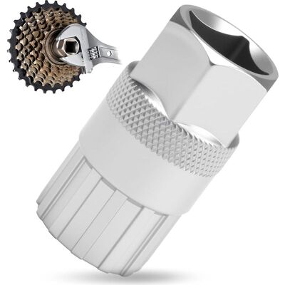OEM Herramienta 2 En 1 Para Desmontar Cassettes De Bicicleta, Compatible Con Shimano, 5-12 Velocidades, Extractor De Cassettes, Extracción De Frenos De Rueda Libre, Herramienta Para Bicicletas, Acero Trat OEM Herramienta 2 En 1 Para Desmontar Cassettes De Bicicleta, Compatible Con Shimano, 5-12 Velocidades, Extractor De Cassettes, Extracción De Frenos De Rueda Libre, Herramienta Para Bicicletas, Acero Trat