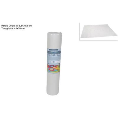 Trade Shop Manteles individuales desechables - 20 pzs, 30x40cm, Blanco Trade Shop Manteles individuales desechables - 20 pzs, 30x40cm, Blanco