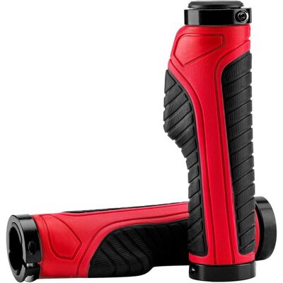 OEM Puños Ergonómicos Para Bicicleta - Puños De Goma Para Manillar - Ciclismo Cómodo - Diseño Con Bloqueo - Manillar De 22 Mm - Rojo OEM Puños Ergonómicos Para Bicicleta - Puños De Goma Para Manillar - Ciclismo Cómodo - Diseño Con Bloqueo - Manillar De 22 Mm - Rojo