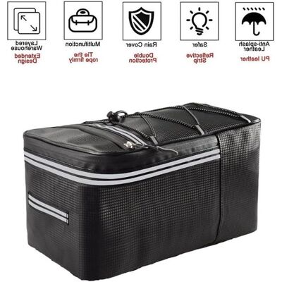 OEM Bolsa Para Bicicleta, 15l, Bolsa Trasera, Bolsa Impermeable, Tiras Reflectantes, Cremallera Impermeable OEM Bolsa Para Bicicleta, 15l, Bolsa Trasera, Bolsa Impermeable, Tiras Reflectantes, Cremallera Impermeable