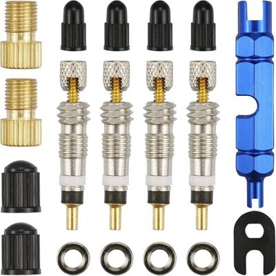 OEM Adaptadores Para Válvulas Presta A Schrader - 18 Piezas, Adaptadores Universales Para Válvulas De Bicicleta, Tubeless Mtb Y Herramientas OEM Adaptadores Para Válvulas Presta A Schrader - 18 Piezas, Adaptadores Universales Para Válvulas De Bicicleta, Tubeless Mtb Y Herramientas