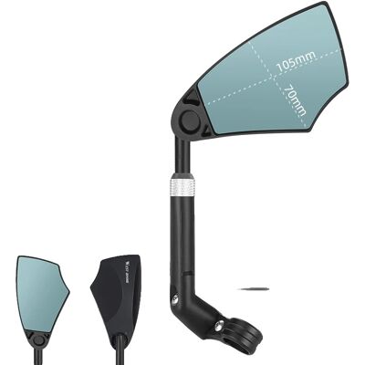 OEM Espejo Retrovisor Para Bicicleta, Antirreflejos, Brazo Telescópico Flexible, 1 Unidad, Lado Derecho OEM Espejo Retrovisor Para Bicicleta, Antirreflejos, Brazo Telescópico Flexible, 1 Unidad, Lado Derecho