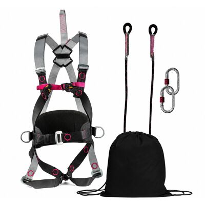 GENERICO Kit De Epi Básico Compuesto Por Arnés, Elemento De Amarre Y Bolsa GENERICO Kit De Epi Básico Compuesto Por Arnés, Elemento De Amarre Y Bolsa