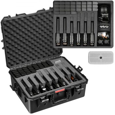 OEM Estuche Rígido Para Pistola Con Revestimiento De Espuma Xpe, Funda Para 8 Pistolas, Resistente Al Agua Y Polvo Con Interior Personalizable Y Asa 556 X 455 X 225 Mm, Negro, Cumple Con La Tsa OEM Estuche Rígido Para Pistola Con Revestimiento De Espuma Xpe, Funda Para 8 Pistolas, Resistente Al Agua Y Polvo Con Interior Personalizable Y Asa 556 X 455 X 225 Mm, Negro, Cumple Con La Tsa
