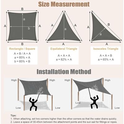 Woltu - Lona Impermeable Multiusos Para Exteriores 2,5x2,5x3,5m Hoja De Cubierta Con Ojales De 200 G/m² Gris Oscuro Woltu - Lona Impermeable Multiusos Para Exteriores 2,5x2,5x3,5m Hoja De Cubierta Con Ojales De 200 G/m² Gris Oscuro