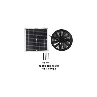 OEM Kit De Ventilador Con Panel Solar, Panel Solar Impermeable De 100 W, Ventilador Extractor Redondo De 10" Para Gallinero, Invernadero, Cobertizo. OEM Kit De Ventilador Con Panel Solar, Panel Solar Impermeable De 100 W, Ventilador Extractor Redondo De 10" Para Gallinero, Invernadero, Cobertizo.
