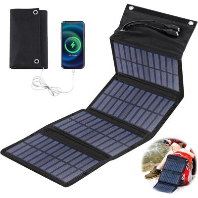 OEM Panel Solar Plegable De 10 W,cargador Solar Portátil De 5 V,2 Puertos Usb,resistente Al Agua Para Actividades Al Aire Libre OEM Panel Solar Plegable De 10 W,cargador Solar Portátil De 5 V,2 Puertos Usb,resistente Al Agua Para Actividades Al Aire Libre