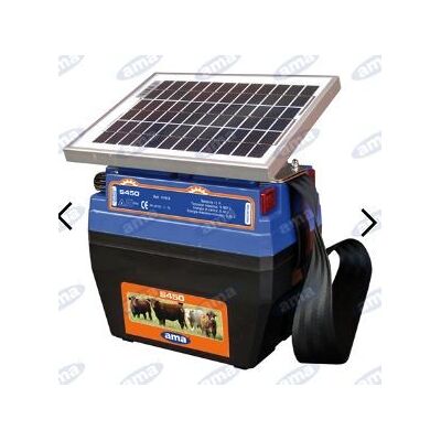 Electrificador Para Ranchos Ama S450 Con Panel Solar De 5w Y Batería 91918 Electrificador Para Ranchos Ama S450 Con Panel Solar De 5w Y Batería 91918