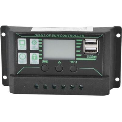 OEM Controlador De Carga Y Descarga Solar, Pantalla Lcd Ajustable, Regulador De Panel Fotovoltaico Mppt Pwm De Doble Puerto Usb De 30 A OEM Controlador De Carga Y Descarga Solar, Pantalla Lcd Ajustable, Regulador De Panel Fotovoltaico Mppt Pwm De Doble Puerto Usb De 30 A