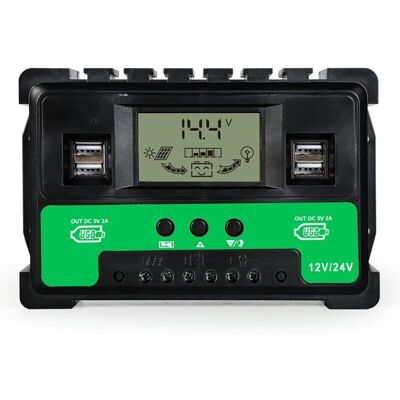 OEM Controlador De Carga Solar Mppt De 12v/24v Con Pantalla Lcd Y Usb, 60a Para Sistemas Solares OEM Controlador De Carga Solar Mppt De 12v/24v Con Pantalla Lcd Y Usb, 60a Para Sistemas Solares