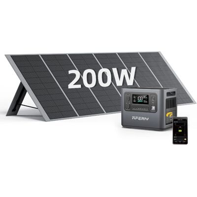 OEM Generador Solar Portátil - Aferiy - 2400w - 2048wh Lifepo4 - Panel 200w Plegable - Mppt Ip65 OEM Generador Solar Portátil - Aferiy - 2400w - 2048wh Lifepo4 - Panel 200w Plegable - Mppt Ip65