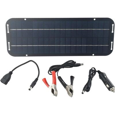 OEM Panel Solar Monocristalino De 12 V - Cargador De Batería Con Diodos De Bloqueo - Resistente Al Agua OEM Panel Solar Monocristalino De 12 V - Cargador De Batería Con Diodos De Bloqueo - Resistente Al Agua