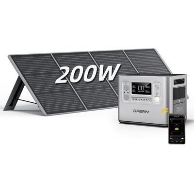 OEM Generador Eléctrico Portátil - Aferiy - P210 - 2400w - Batería 2048wh Lifepo4 - Panel Solar 200w OEM Generador Eléctrico Portátil - Aferiy - P210 - 2400w - Batería 2048wh Lifepo4 - Panel Solar 200w