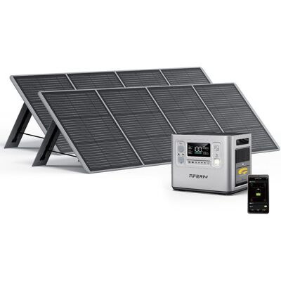 OEM Estación Eléctrica Portátil - Aferiy - P210a - 2048wh - 2400w - 2x200w Panel Solar OEM Estación Eléctrica Portátil - Aferiy - P210a - 2048wh - 2400w - 2x200w Panel Solar