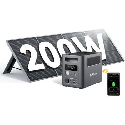OEM Generador Eléctrico Portátil - Aferiy - Af-p180 - 1024wh Lifepo4 - 1800w - Panel Solar 200w OEM Generador Eléctrico Portátil - Aferiy - Af-p180 - 1024wh Lifepo4 - 1800w - Panel Solar 200w