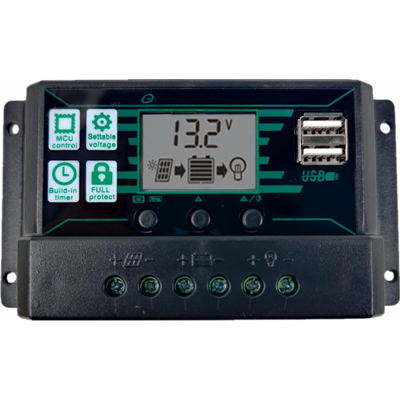 OEM Controlador De Carga Solar Mppt-pwm, Controlador De Batería Para Paneles Solares, Dos Puertos Usb, Pantalla Lcd OEM Controlador De Carga Solar Mppt-pwm, Controlador De Batería Para Paneles Solares, Dos Puertos Usb, Pantalla Lcd