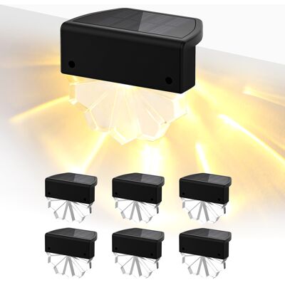 OEM Juego De 6 Luces Solares Para Escaleras, Batería De 120 Mah Por Unidad, Panel Solar De Silicio Monocristalino. OEM Juego De 6 Luces Solares Para Escaleras, Batería De 120 Mah Por Unidad, Panel Solar De Silicio Monocristalino.