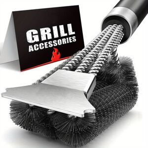 OEM Cepillo Y Raspador Para Barbacoa Con Mango De Lujo, Cepillo De Seguridad De Alambre De Acero Para Barbacoa, Cepillo De Limpieza Para Barbacoa, Limpiador De Parrillas Apto Para Barbacoas De Gas, Infrar OEM Cepillo Y Raspador Para Barbacoa Con Mango De Lujo, Cepillo De Seguridad De Alambre De Acero Para Barbacoa, Cepillo De Limpieza Para Barbacoa, Limpiador De Parrillas Apto Para Barbacoas De Gas, Infrar