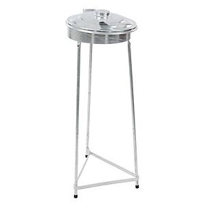 Soporte de acero para bolsas de basura - 60L, tapa galvanizada Soporte de acero para bolsas de basura - 60L, tapa galvanizada