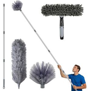 SANS MARQUE Plumero Telescópico, Cabezal De Lobo Telescópico, Plumero, Cepillo De Limpieza, Escoba De Telaraña, Plumero De Microfibra, Plumero, Limpiacristales SANS MARQUE Plumero Telescópico, Cabezal De Lobo Telescópico, Plumero, Cepillo De Limpieza, Escoba De Telaraña, Plumero De Microfibra, Plumero, Limpiacristales