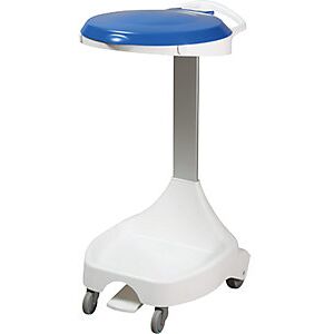 Certeo - Soporte Con Pedal Y Ruedas Para Bolsas De Basura Con 2 Ruedas Certeo - Soporte Con Pedal Y Ruedas Para Bolsas De Basura Con 2 Ruedas