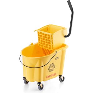 VEVOR Cubo de Mop Comercial con Escurridor - 35QT - Carro de Limpieza de Piso VEVOR Cubo de Mop Comercial con Escurridor - 35QT - Carro de Limpieza de Piso