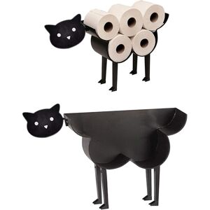 OEM Portarrollos De Papel Higiénico Con Forma De Animal, De Metal Negro Con Patas, Soporte Para Rollo De Papel Higiénico, Innovador Diseño Decorativo Con Forma De Oveja/gatito/perro (gatito). OEM Portarrollos De Papel Higiénico Con Forma De Animal, De Metal Negro Con Patas, Soporte Para Rollo De Papel Higiénico, Innovador Diseño Decorativo Con Forma De Oveja/gatito/perro (gatito).