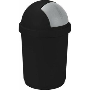 Curver - Cubo De Basura Roll-top 50 L, Color Plateado, Negro/plata, 35 X 25 X 10 Cm Curver - Cubo De Basura Roll-top 50 L, Color Plateado, Negro/plata, 35 X 25 X 10 Cm