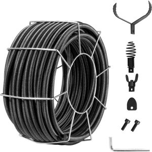 Mophorn - Cable De Limpieza De Desagües De 100 Pies X 3/4 Pulgadas',cable De Barrena De Drenaje De Alcantarillado Con Núcleo Interno Profesional Para Fregadero, Desagüe De Piso, Inodoro Mophorn - Cable De Limpieza De Desagües De 100 Pies X 3/4 Pulgadas',cable De Barrena De Drenaje De Alcantarillado Con Núcleo Interno Profesional Para Fregadero, Desagüe De Piso, Inodoro