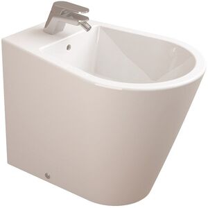 Bidé de cerámica Sanitana Glam Montado en la pared - Compacto y con rebosadero Bidé de cerámica Sanitana Glam Montado en la pared - Compacto y con rebosadero