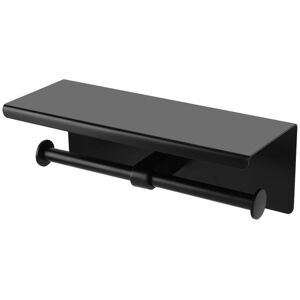 OEM Soporte De Pared De Acero Inoxidable Para Rollo De Papel Higiénico Y Teléfono Móvil (negro) OEM Soporte De Pared De Acero Inoxidable Para Rollo De Papel Higiénico Y Teléfono Móvil (negro)