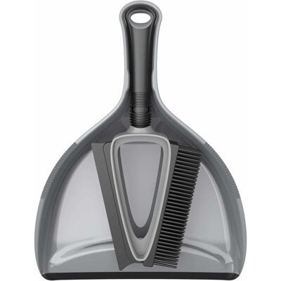 Juego De Cepillo Y Escobilla De Cerdas Tpr Con Recogedor, Recogedor Y Cepillo, Gris Y Negro, 1 Pieza - Ahlsen Juego De Cepillo Y Escobilla De Cerdas Tpr Con Recogedor, Recogedor Y Cepillo, Gris Y Negro, 1 Pieza - Ahlsen