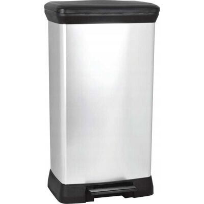 Cubo De Basura Metálico Curver Con Pedal 50 L Cubo De Basura Metálico Curver Con Pedal 50 L