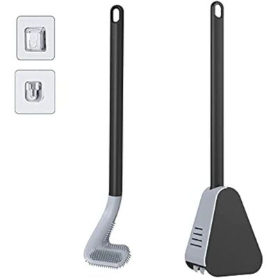 TONCHEAN Cepillo De Baño De Golf Con Soporte Y Escobilla, Cepillo De Baño De Silicona Con Mango Largo (negro) TONCHEAN Cepillo De Baño De Golf Con Soporte Y Escobilla, Cepillo De Baño De Silicona Con Mango Largo (negro)