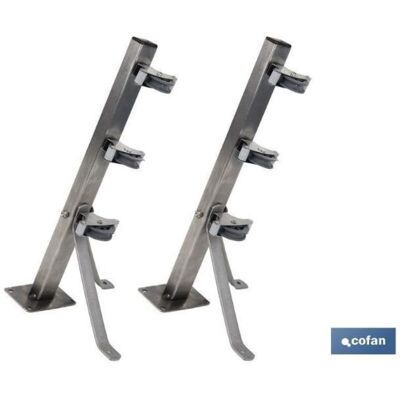 Cofan - Tendedero Fijo De Pared De Dos Piezas Inoxidable 304 3 Poleas 36.5 X 9.5 Cm Cofan - Tendedero Fijo De Pared De Dos Piezas Inoxidable 304 3 Poleas 36.5 X 9.5 Cm