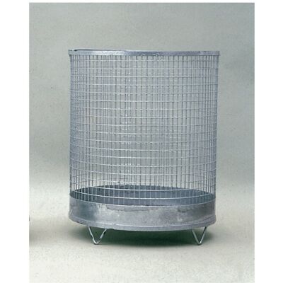 No-Name Cesto de basura H600xD400mm 75l de malla de alambre galvanizado - Waste Basket No-Name Cesto de basura H600xD400mm 75l de malla de alambre galvanizado - Waste Basket