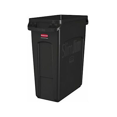 RUBBERMAID Cubo De Basura Slim Jim® Capacidad 60 L Con Conductos De RUBBERMAID Cubo De Basura Slim Jim® Capacidad 60 L Con Conductos De