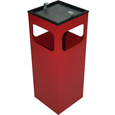 CERTEO Contenedor De Cenizas Y Residuos Kuba Rojo 250 X 250 X 655 CERTEO Contenedor De Cenizas Y Residuos Kuba Rojo 250 X 250 X 655